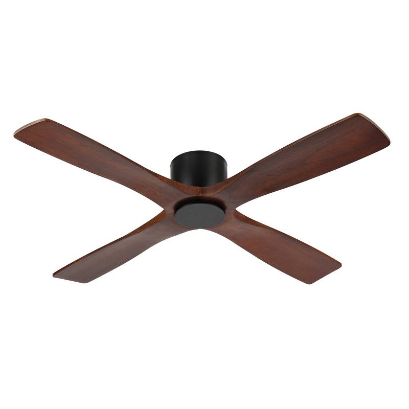 WINGBO 54" DC Flush Mount Ceiling Fan with Remote