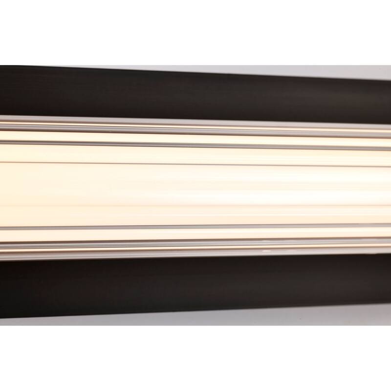 Larissa 32 Inch LED Vanity 3000K CCT Black Finish Opaque Glass