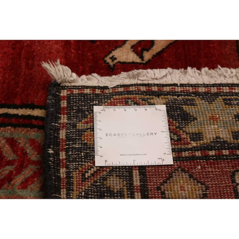 ECARPETGALLERY Hand-knotted Konya Anatolian Red Wool Rug - 4'9 x 10'5