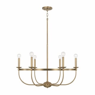 Rylann 6-light Aged Brass Chandelier