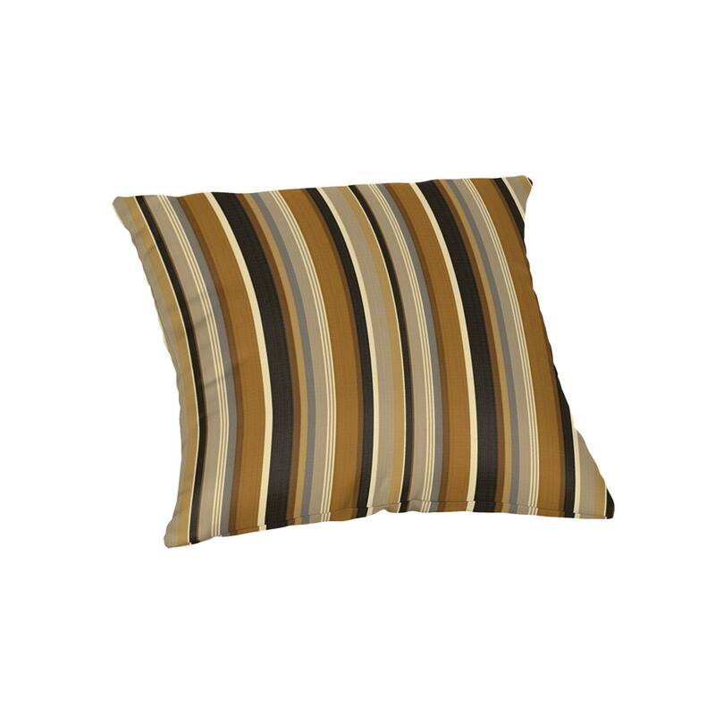 Sunbrella 20 inch Square Stripe Outdoor Throw Pillow