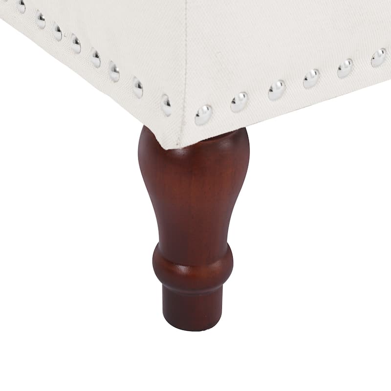 Tufted Storage Bench, Upholstered Ottoman with Storage for Bedroom - 50.8" W X 17.1" D X 18.3" H