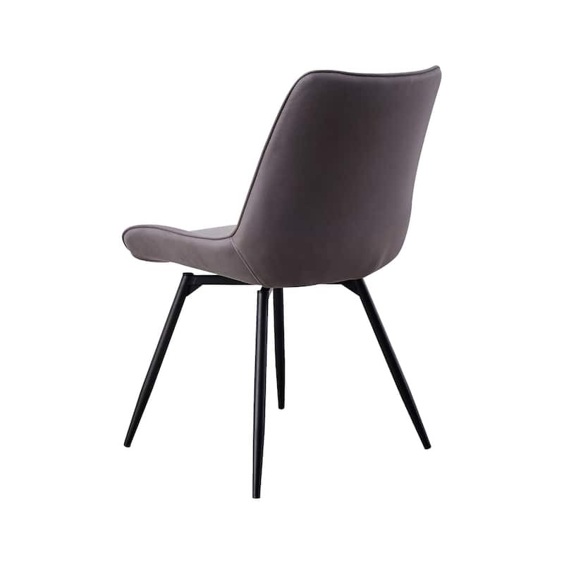 Monta Grey Tufted Swivel Dining Chairs (Set of 2)