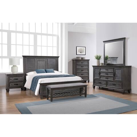 Coaster Furniture Franco Weathered Sage 4-piece Bedroom Set