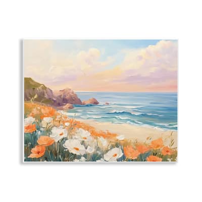 Stupell Poppies by Beach Bay Wall Plaque Art Design By Arlington Prints
