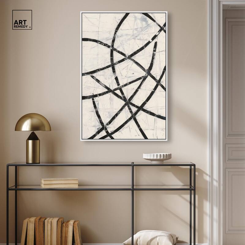 Intersecting Lines I Canvas by Art Remedy