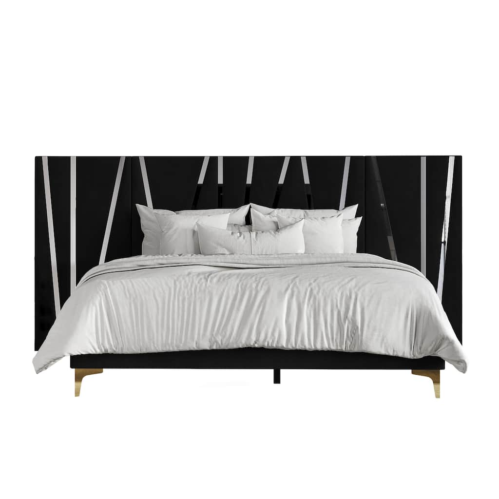 CraftPorch Contemporary Luxury Wall Panel Bed