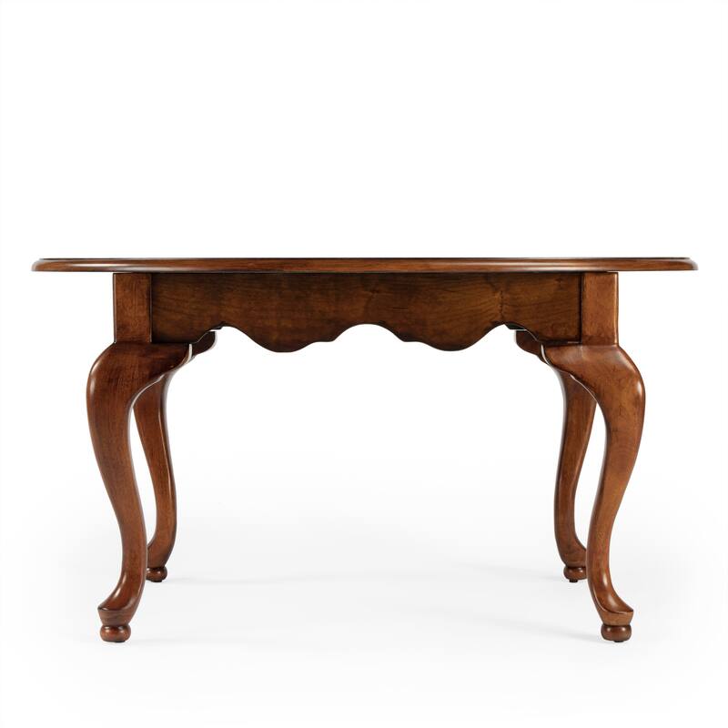 Handmade Butler Grace 3012101 Olive Ash Burl Varnished MDF Wood Oval Cocktail Table (China)