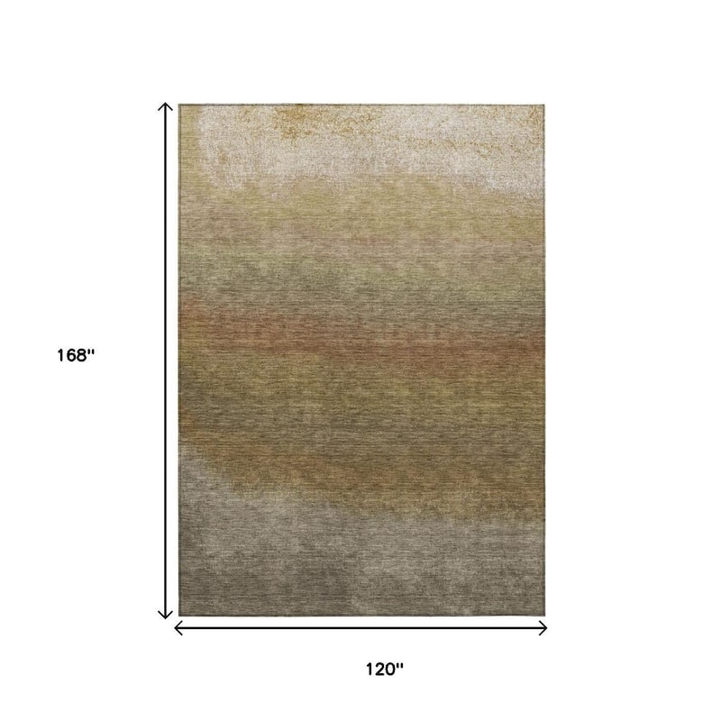 HomeRoots Ombre Transitional Rectangle Outdoor Rug