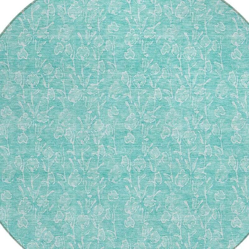 HomeRoots Floral Transitional Rectangle Outdoor Rug
