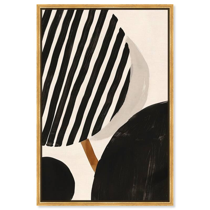 Linear Contempo Canvas by Art Remedy - Gold - 16" x 24"