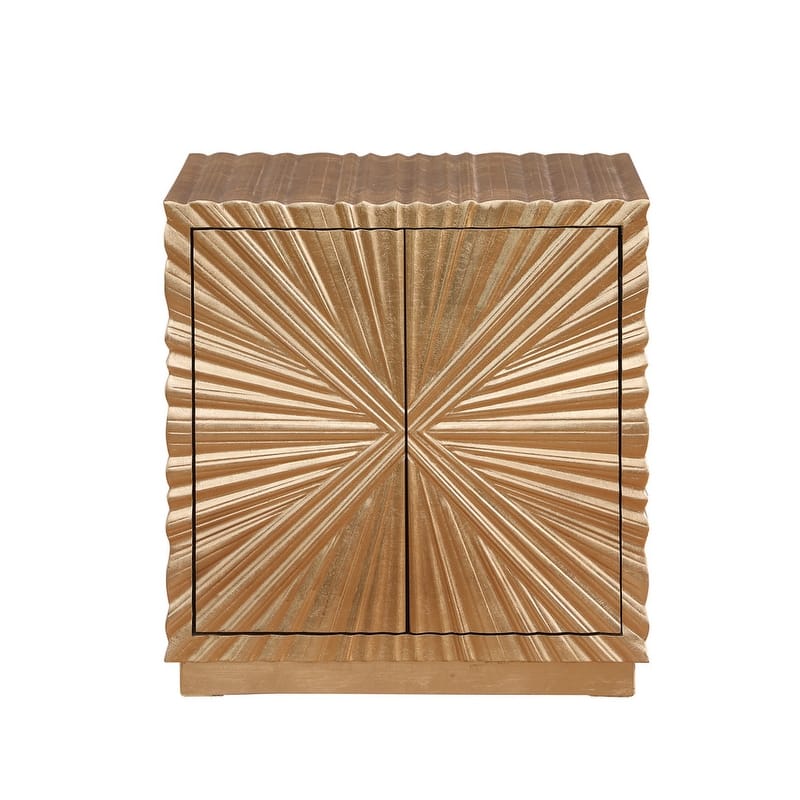Best Master Furniture Adian Gold Side Table