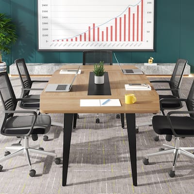6FT Conference Table, Boat Shaped Meeting Table
