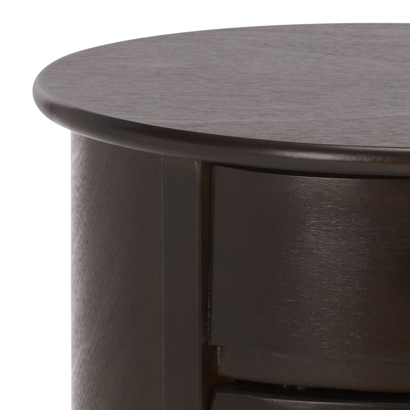 SAFAVIEH Celestia Grey Swivel Storage Accent Table - 18"W x 18"D x 26"H