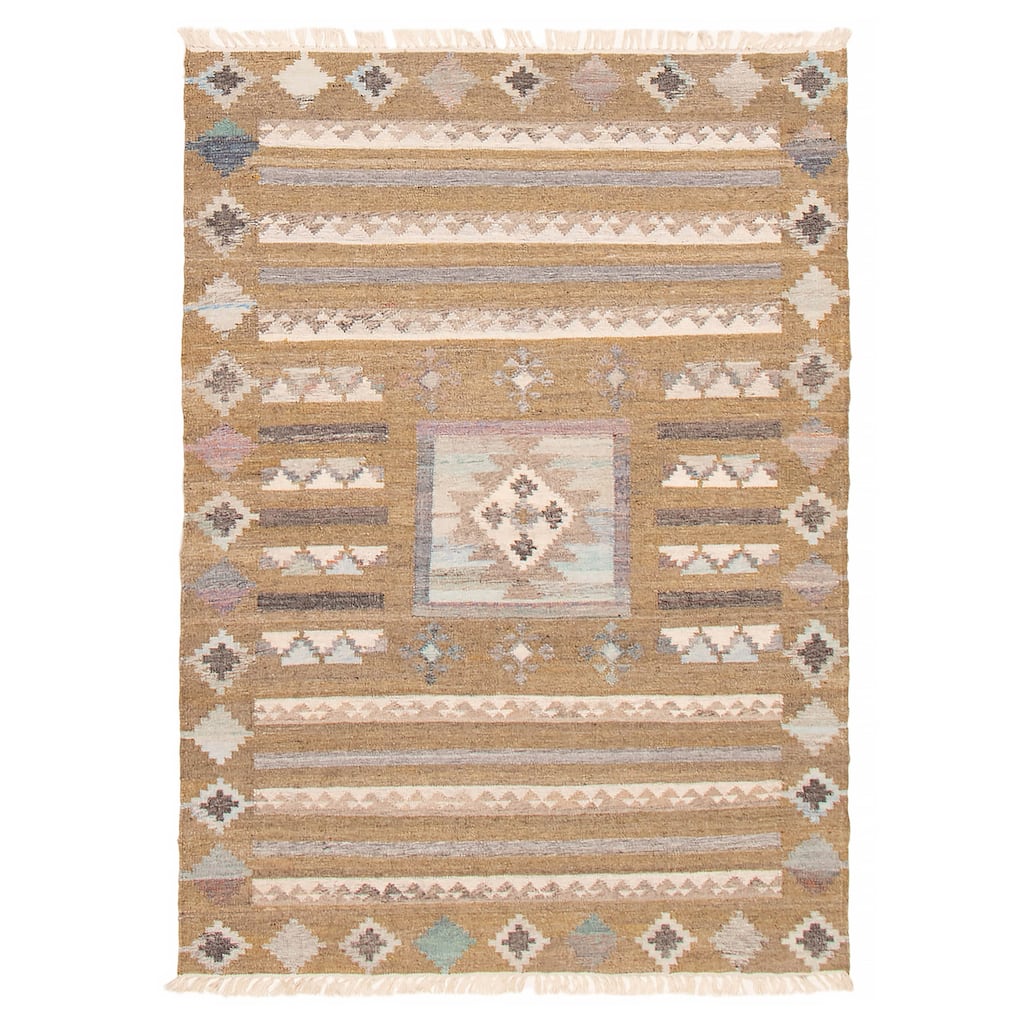 Ankara FW Olive Kilim 5'4" x 7'9" - 5'4 x 7'9