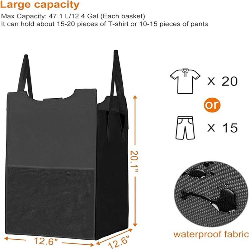 4 Gal Laundry Basket with Large Desktop Sorter for Laundry Room organization - 53.5"L x 13.39"W x 28.27"H