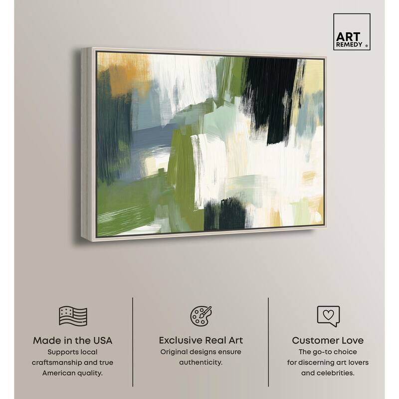 Moss Layers I Canvas by Art Remedy
