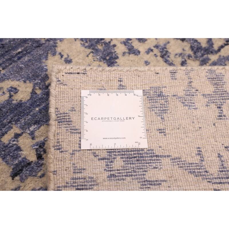 ECARPETGALLERY Hand Loomed Elysian Indigo Rug - 7'11 x 9'11