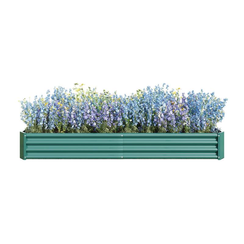 Metal Raised Garden Bed Planter Box for Outdoor Gardening