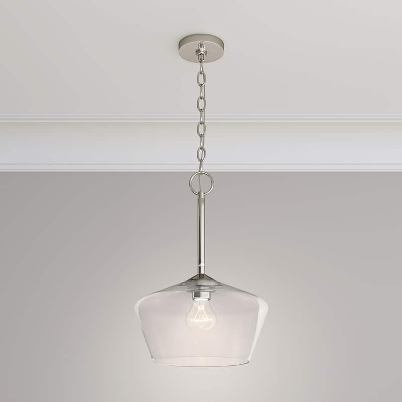 Morbelle 1-Light Pendant Light - Polished Nickel