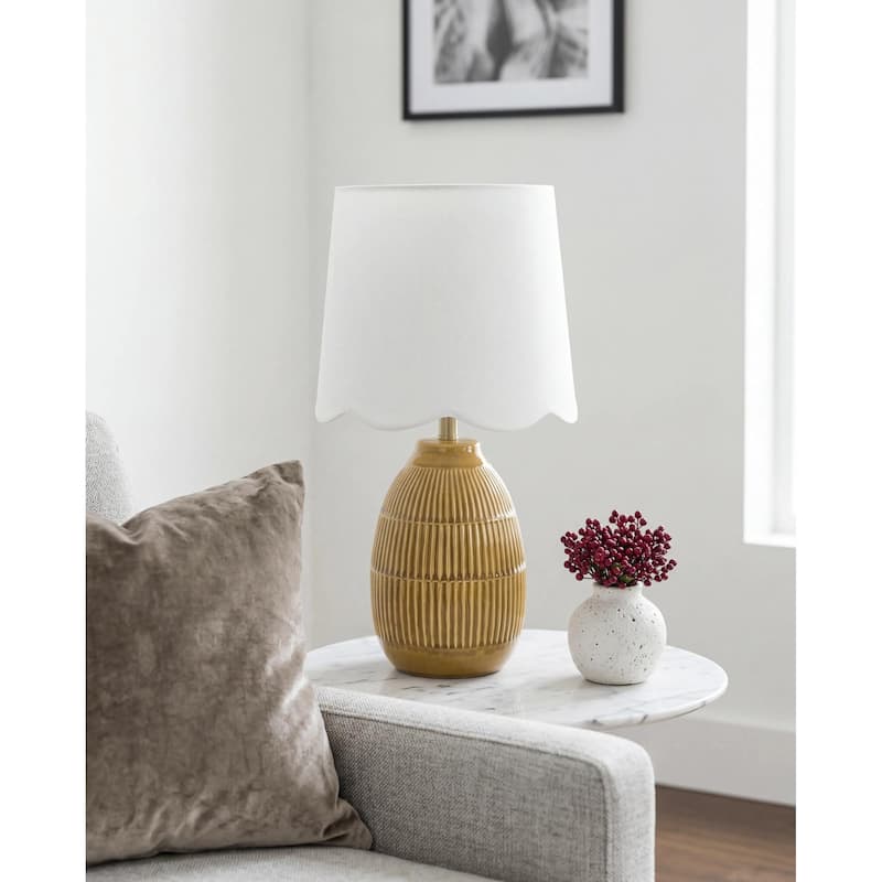 Livabliss Soleny Traditional Accent Table Lamp - Orange