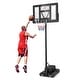 preview thumbnail 1 of 8, Goplus Portable Basketball Hoop 11-Level Height Adjustable Basketball - See Details Black - See Details