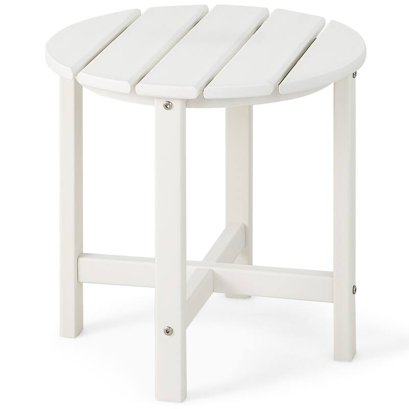 18'' Patio Adirondack Side Table Weather Resistant HDPE 4 Colors