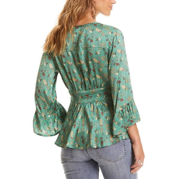 Shop Odd Molly Cosmic Moments Wrap Blouse Overstock 29709176