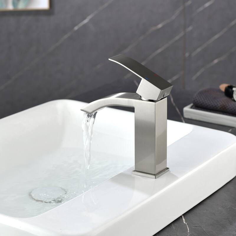 Single Handle Deck Mount Bathroom Faucet