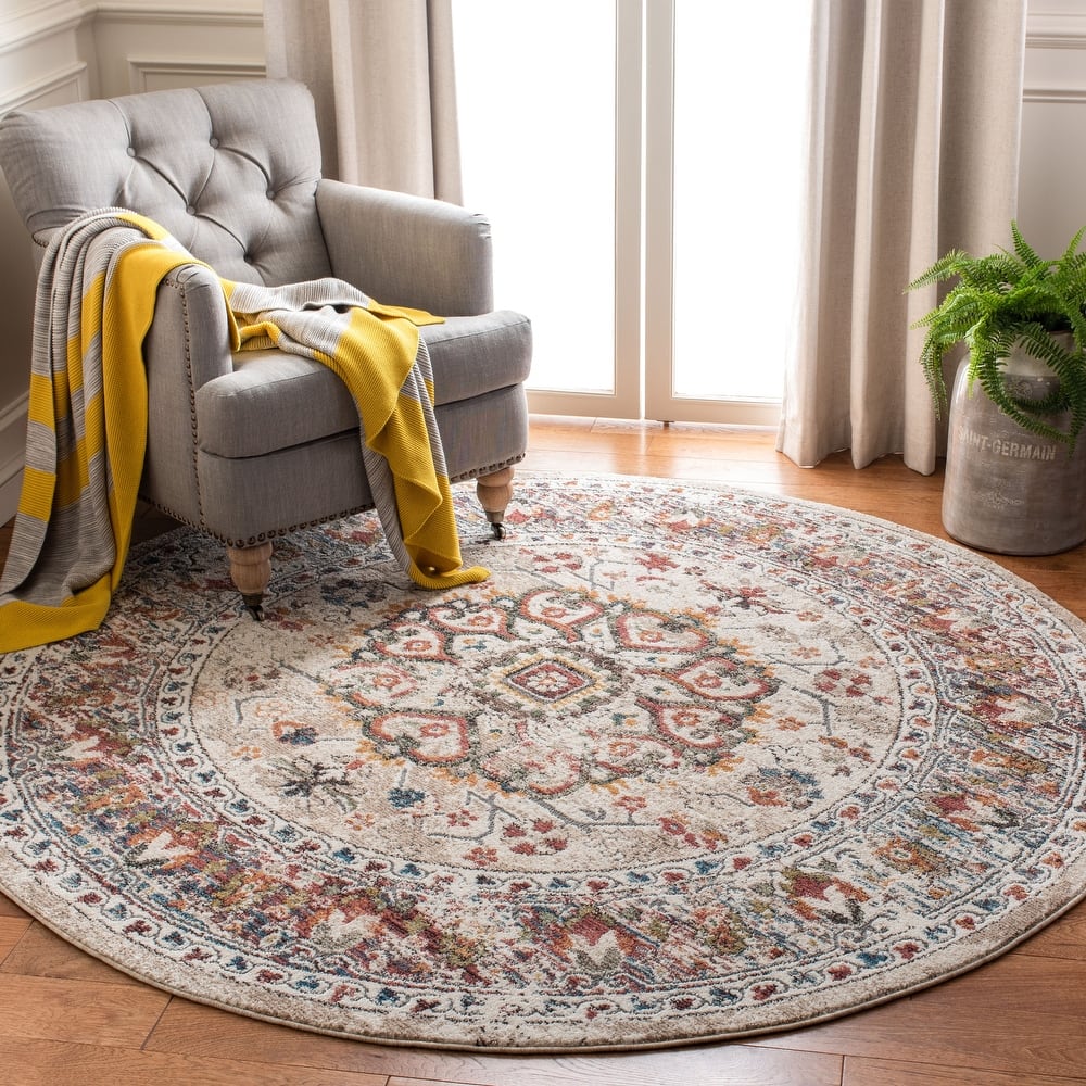 SAFAVIEH Berthilde Vintage Medallion Polyester Rug