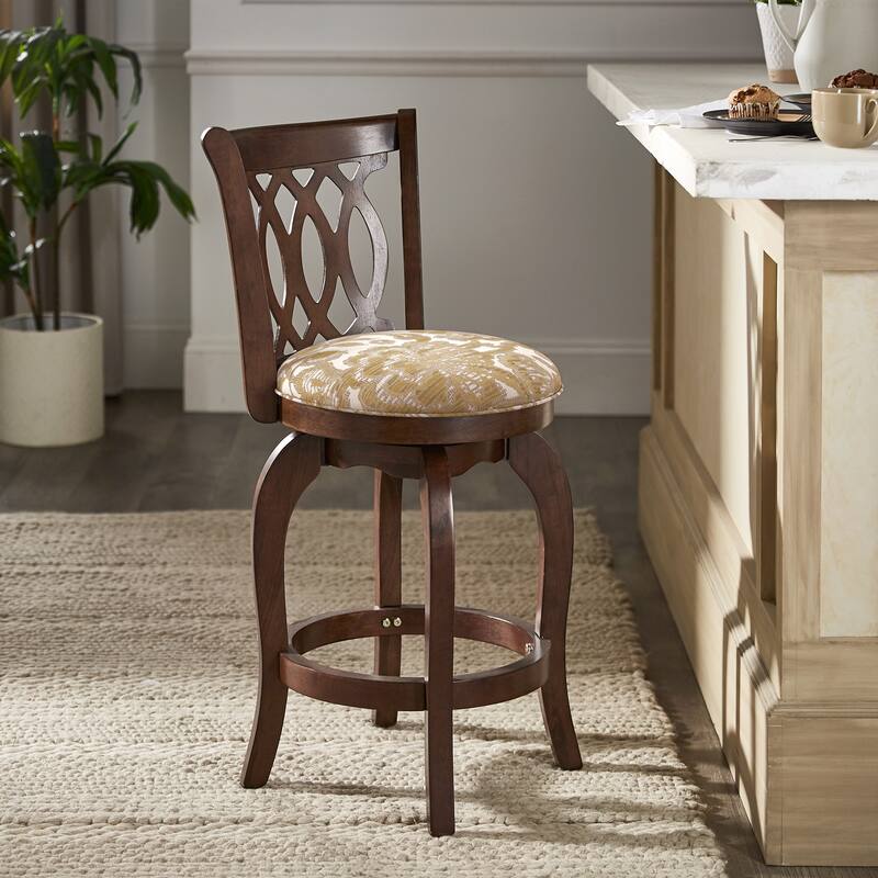 Verona Swivel 24-inch Counter Height Stool by iNSPIRE Q Classic