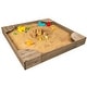 preview thumbnail 1 of 3, KidKraft Wooden Backyard Sandbox - Gray Kids