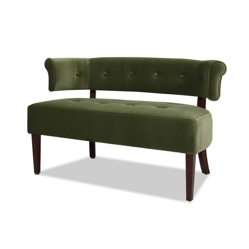 Jared Roll Arm Tufted Bench Settee