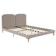 preview thumbnail 32 of 46, CosmoLiving by Cosmopolitan Coco Upholstered Bed Taupe - Queen