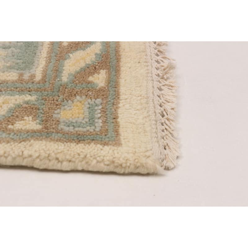 ECARPETGALLERY Hand-knotted Royal Oushak Cream Wool Rug - 8'1 x 7'8