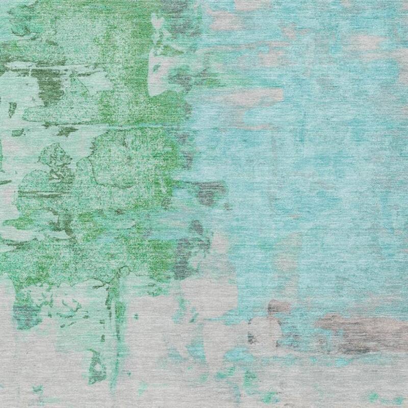 HomeRoots Abstract Transitional Rectangle Outdoor Rug