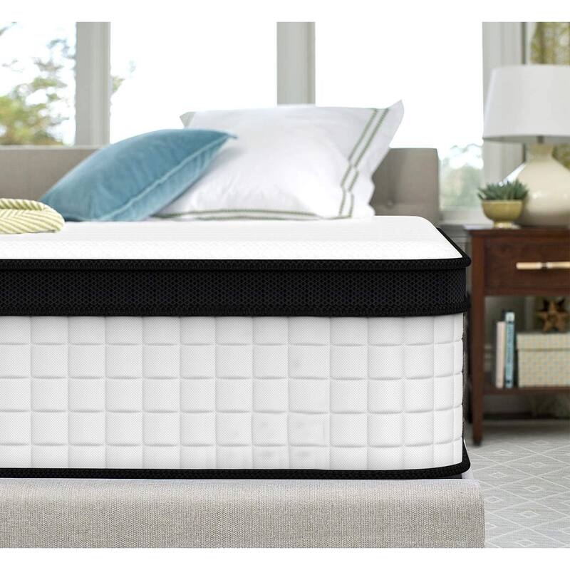 10 in. Medium Gel Memory Foam Hybrid Pocket Spring Pillow Top Twin Mattress