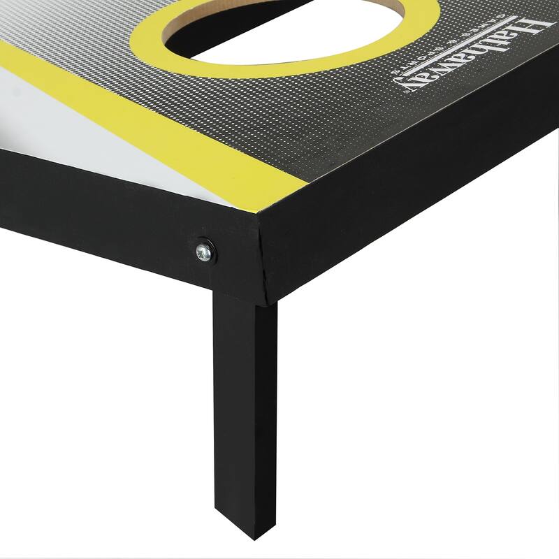 Hathaway Compact Cornhole Bean Bag Toss Game Set - 23.6"L x 18.125"W x 1.6"H