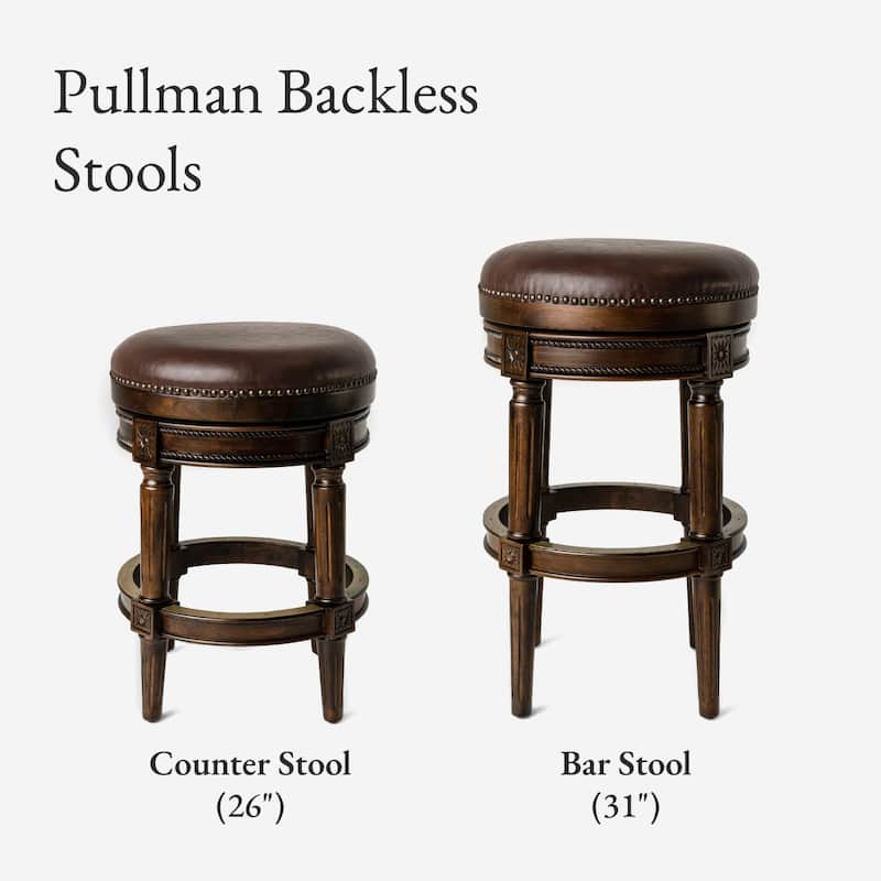 Maven Lane Pullman Backless Swivel Kitchen Stool