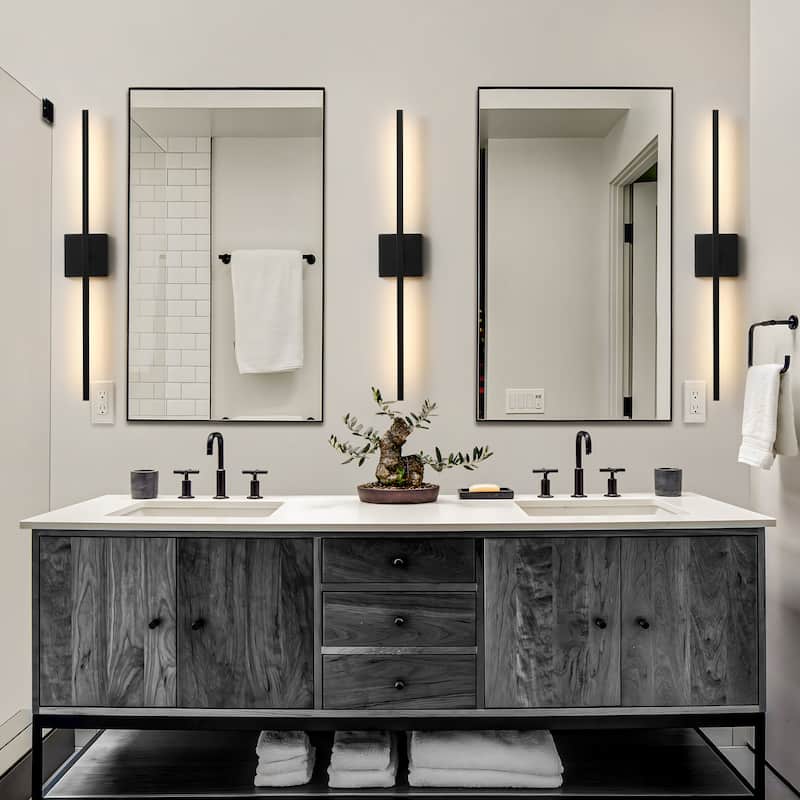 Modern Vanity Lighting Fixtures 24/30/39 inch Bathroom Vanity Lights Over Mirror Wall Sconce for Bathroom