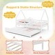 preview thumbnail 18 of 19, Twin House Bed with Trundle and Fence Rail Perfect for Sleepovers