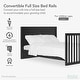 preview thumbnail 16 of 25, Evolur Convertible Crib Wooden Full-Size Bed Rail