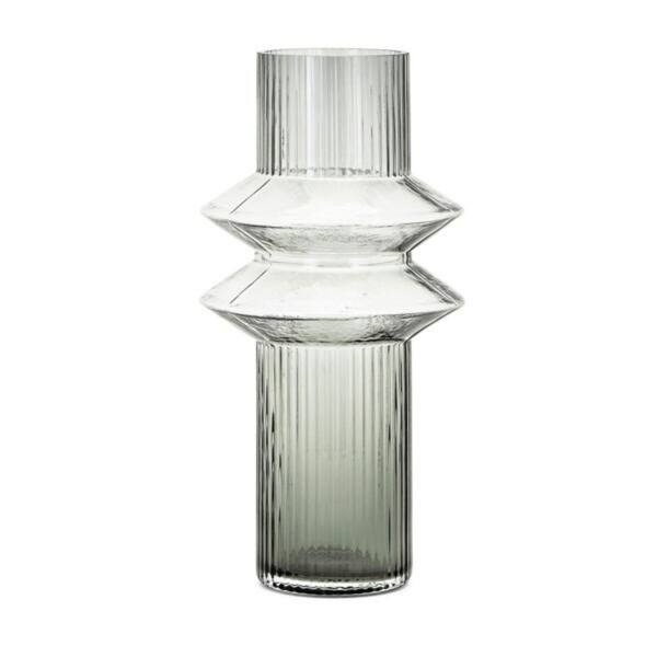 Shop 11 5 Gray And Clear Large Glass Vase Tabletop Decor