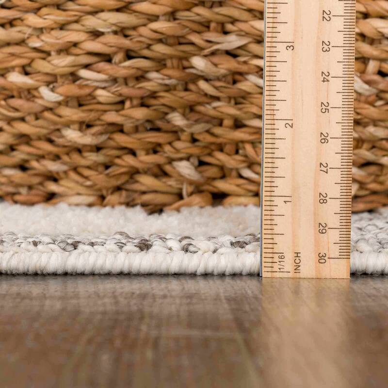 Hauteloom Munich Modern Farmhouse Bohemian Neutral Area Rug