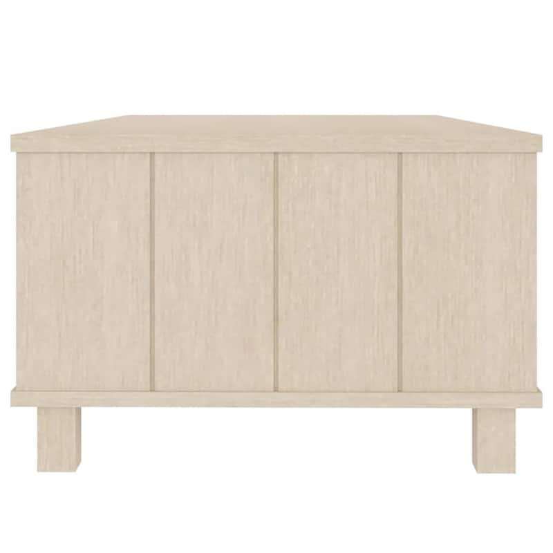 vidaXL Coffee Table End Table Living Room Side Table HAMAR Solid Wood Pine - 39.4" x 21.7" x 13.8"