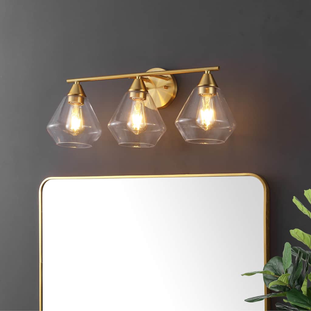 SAFAVIEH Lighting Needa 3 Light 24-inch Wall Sconce - 24 In. W x 9 In. D x 10 In. H - 24Wx9Dx10H