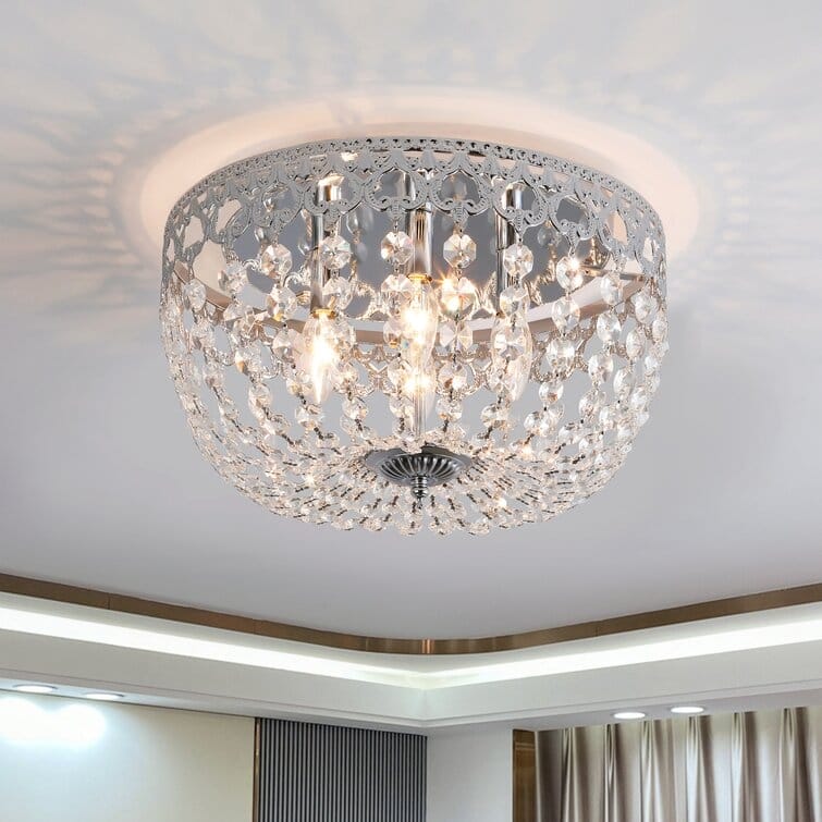 Maxax 4 - Light 15'' Chandelier Style Bowl Flush Mount