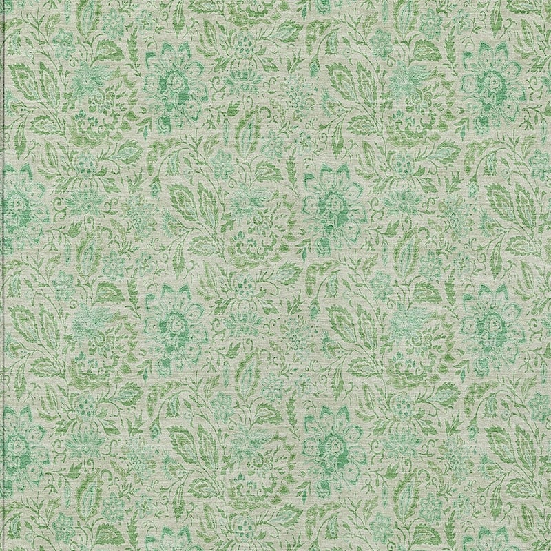 HomeRoots Floral Transitional Rectangle Outdoor Rug