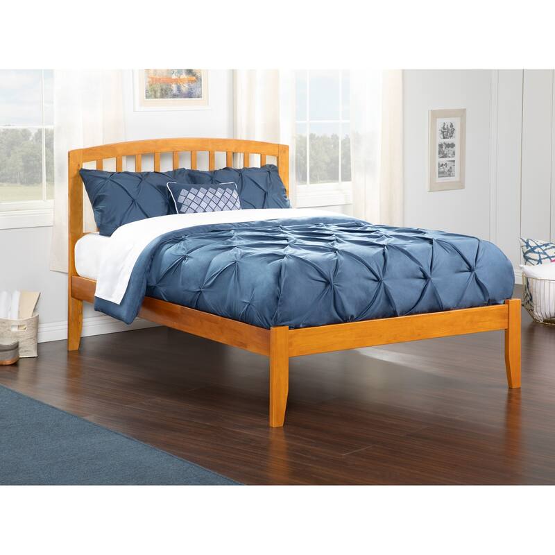 King Platform Bed - Handmade Home Espresso Finish - Sturdy Design, Open Footboard - 62.62"L x 82.5"W x 50"H