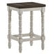 preview thumbnail 2 of 1, Vexl Rustic Walnut Counter Height Stool (Set of 2) by Furniture of America
